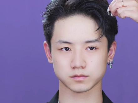 四六分男发教程#男士烫发 #发型设计 #三七分发型 #造型教程