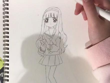 #百变小樱 每次画知世都觉得好难🤔🤔🤔 #知世