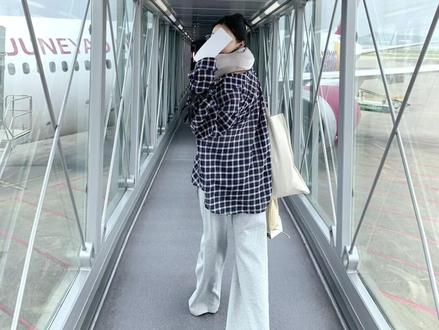 论素颜在机场如何无痛出片#出游穿搭