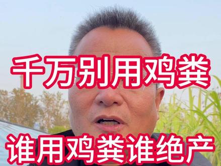 鸡粪到底有啥用?#鸡粪 #肥料 #农业种植 #三农