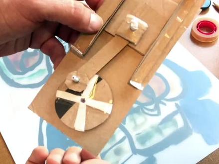 如何用纸板制作发动机气缸运行模型#用废品制作创意手工 #我爱发明我爱制作 #科学类玩具制作 #科学小实验制作视频 #小制作小发明小创造比赛作品