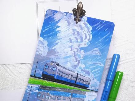 丙烯马克笔画 天空之镜教程
纸/轻听300克全棉中粗水彩本12×12
笔/掌握直液式软头丙烯马克笔120色
#绘画教程 #跟着抖音学画画 #丙烯马克笔绘画 #手绘 #零基础学画画