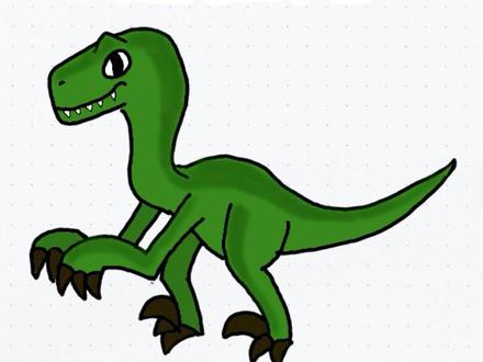 如何画迅猛龙(伶盗龙)简笔画 #简笔画恐龙 #恐龙简笔画 #育儿简笔画 #一学就会的简笔画 #想画就画