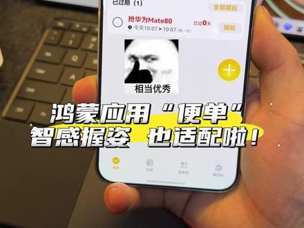 鸿蒙应用“便单”也适配鸿蒙“智感握姿”啦! #智感握姿 #鸿蒙6#便单 #鸿蒙越用越香 #我的鸿蒙体验