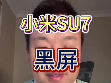 #小米 #SU7#黑屏 #电池 异响#正能量