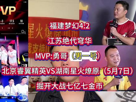 福建梦幻4:2江苏绝代穹华MVP:勇哥(男一号)北京睿翼精英 福建梦幻4:2江苏绝代穹华,MVP:勇哥(男一号);北京睿翼精英VS湖南星火燎原(5月7日)#jj斗地主 #北京睿翼精英 #湖南星火燎原 #jj掘开 #七亿七金币