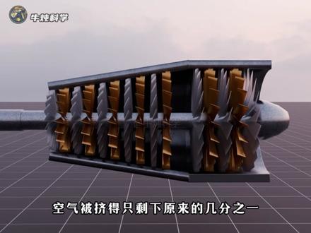 恭喜你发明了涡喷发动机!拆解其内部结构和工作原理! #科普 #知识 #科普新锐扶持计划 #涡喷发动机 #抖音精选