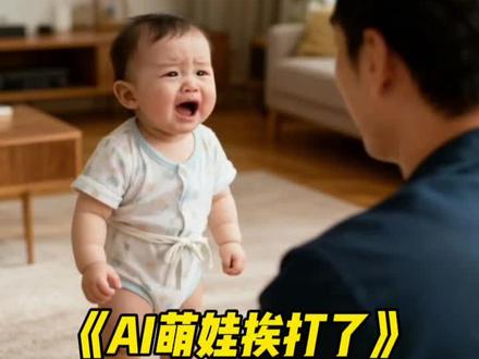 爸爸,有人打我怎么办? #剪映模板 #AI特效 #ai创作浪潮计划 #萌娃的迷惑行为 #我要上热门🔥