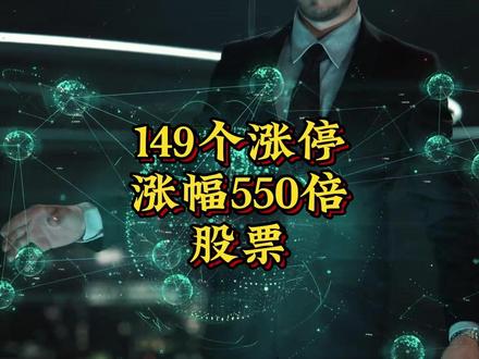 最牛股票?连续149个涨停,涨幅达到550倍的股票 #热点 #财经 #印度 #rrp半导体