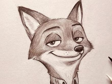 狐尼克手绘素描教程!零基础的同学都可以学习!家长帮孩子收藏起来吧!#儿童简笔画 #画画的baby #素描基础 #儿童美术 @蔡海晨手绘(彩铅干货王) @蔡海晨美术(实现画画梦想) @沈阳蔡海晨画室