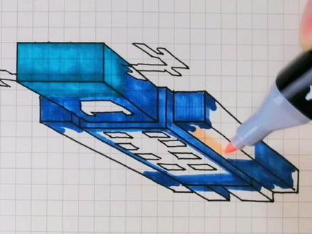 你知道这是什么生物吗#我的世界 #minecraft #画画教程