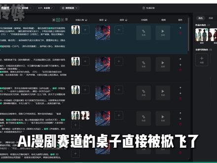 AI漫剧赛道的桌子直接被掀飞了 #ai短片 #ai漫剧 #ai #aigc
