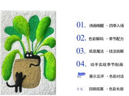 人教版美术二年级下册1.2玩转季节色:把四季贴进画里PPT,获取方法看主页或置顶