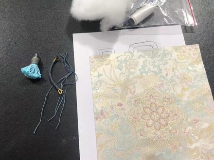 宋锦小马挂件视频教程 (蓝系)