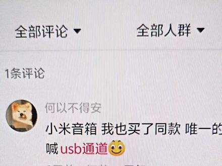小米音响挺好用的,除了这个喊usb通道关不掉以外,都很好。#小米音响 #小米音箱 #电脑音箱