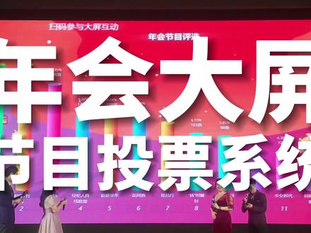 年会大屏投票系统 #年会投票 #投票工具 #大屏幕投票 #节目投票 #年会策划