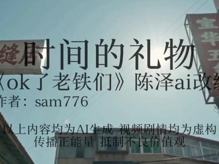 《时间的礼物》陈泽ai 《OK了老铁们》综艺陈泽ai改编#陈泽 #陈泽ai短剧大赛 @陈泽- #斩虍专属二创大赛 #斩虍 #陈泽综艺ok了老铁们爆笑来袭 @coke老师 @刘回 @花小龙 @斩虍