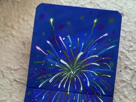 小年夜你的家乡放烟花了吗?跟樱桃老师一起画一朵绚丽的烟花吧! #又简单又好看的画 #画画 #画画教程 #彩铅画 #好用的本子