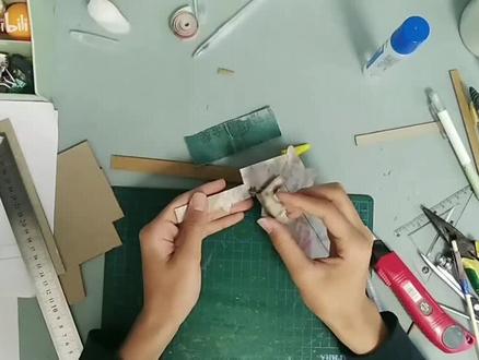 转载远古视频纸板M1911教程#幼儿园手工