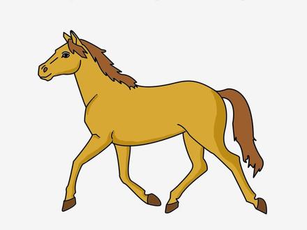 怎么样画马的简笔画 #零基础学画画 #儿童简笔画教程大全 #怎样画马#马的简笔画