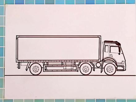 超酷卡车简笔画教程,货车简笔画教学,少儿美术大汽车的画法#儿童绘画教学视频 #卡通车简笔画大全 #汽车儿童画 #简笔画 #工程车简笔画 #车简笔画怎么画 #汽车的简笔画教程 #大货车简笔画 #画车的简笔画