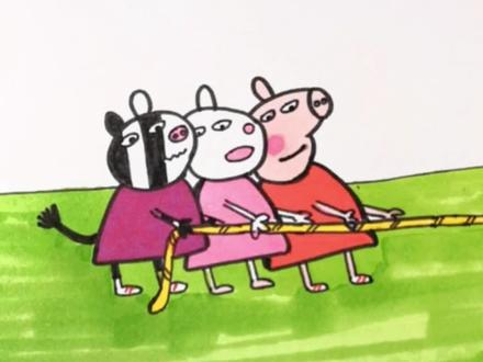 #创作灵感 小猪佩奇-运动会简笔画#画画 #小猪佩奇 #简笔画 #小猪佩奇简笔画