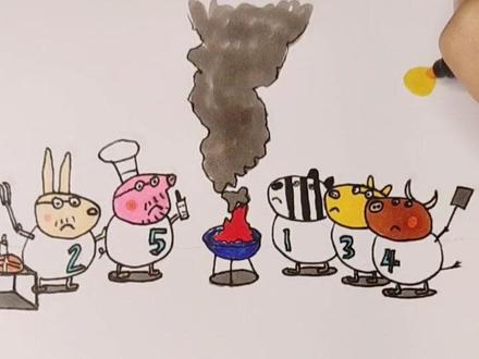 小猪佩奇简笔画-消防车#启蒙早教 #小猪佩奇 #动画 #儿童简笔画 #一起学画画