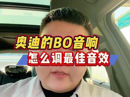 奥迪的bo音响是最该选配的,让自己享受#奥迪 #每天一个用车知识 #汽车知识