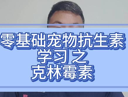 零基础宠物抗生素学习之克林霉素