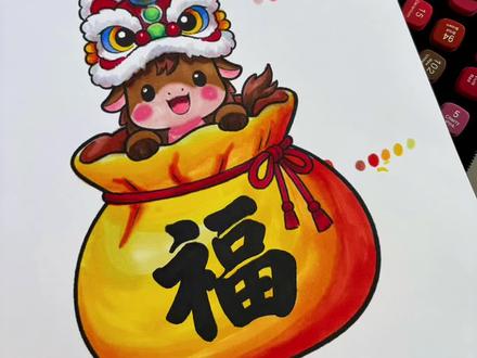 马年手抄报素材#画画教程 #画画手绘 #绘画过程图 #绘画教程 #跟着抖音学画画