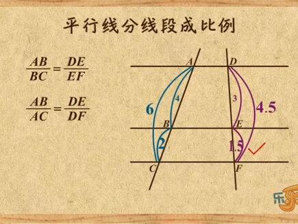 (四)图形的相似
第2讲
平行线分线段成比例