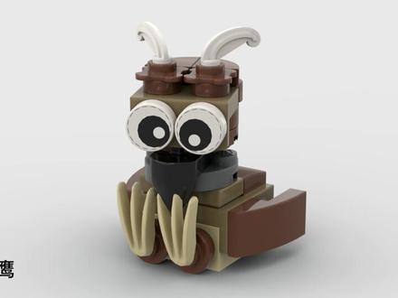 【乐高moc猫头鹰】图纸拼搭教程分享