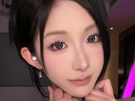 芝麻绿豆眼变身大眼萌妹的美貌开关:大直径眼珠珠#狗狗眼