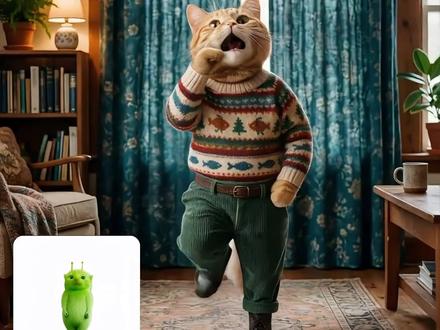 外星小绿舞蹈也太颠了!你准备好加入这场潮流了吗~ #dreamface #ai视频 #外星小绿 #舞蹈模仿 #好曲不挑舞