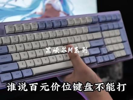 百元价位就能入手一款,颜值高、手感,该给的配置都拉满了!#机械键盘 #客制化键盘 #游戏外设 #黑峡谷 #数码科技 @巨量千川
