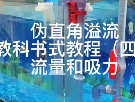 #diy过滤系统 伪直角溢流教程