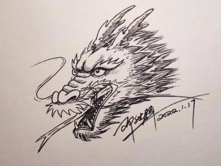 龙的传人当然要会画龙🐲#画画 #画画教程