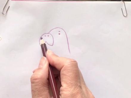 简笔画圆胖的海狮#简笔画 #儿童画 #海狮