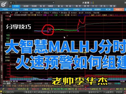 大智慧MALHJ分时强势火速预警如何组建? #股涨吧 #证券 #大智慧 #分时强势 #MALHJ