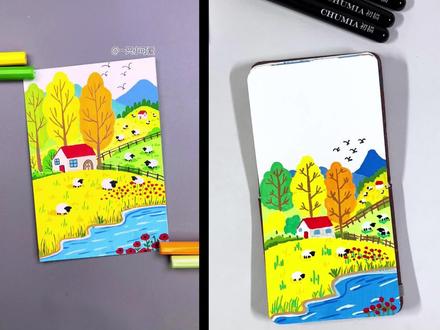 丙烯马克笔手绘|零基础也能画的治愈小画 #丙烯马克笔 #丙烯马克笔手绘 #零基础学画画#一起学画画#跟着抖音学画画
原版@一只小可爱