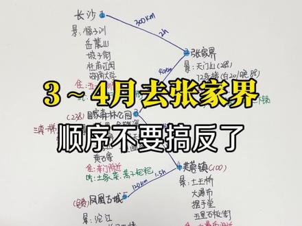3~4月份去张家界,超全攻略来啦,直接抄作业 #张家界 #张家界旅游攻略 #长沙 #凤凰古城