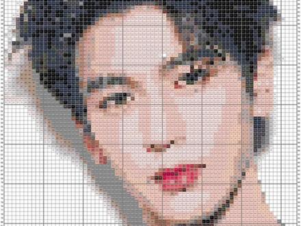 今天教大家怎么制作拼豆图纸,超级简单#拼豆 #拼豆图纸 #醒图 #醒图创作者 #拼豆教程 像素画 教程来啦