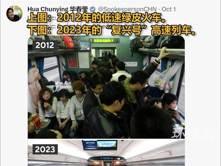 意味深长!华春莹连发11组对比图,细数中国取得成就