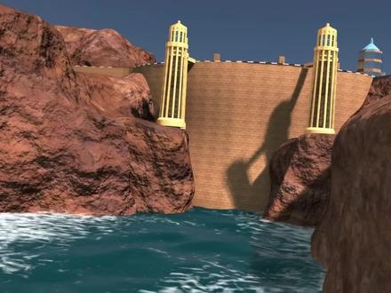 胡佛水坝是如何在湍急的河流中建造的呢? #胡佛水坝建造过程 #动画原理 #科普 #水坝