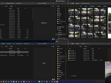 NeRF录屏实操-2 软件操作流程总结(附关键参数)
前期准备:文件处理与JSON生成
操作:复制3个目标文件,删除多余文件后粘贴核心素材,删除“colormax text”并命名文件;进入根目录右键打开终端,输入留言区命令行生成JSON文件(训练必需格式),从“001”文件夹剪切JSON文件至指定位置覆盖旧文件。
核心运行:模型计算与基础设置
硬件参数:使用3060显卡(老旧型号),可稳定运行至1000+步;若换用4090显卡,运算速度将大幅提升。
功能:自动生成场景地面,支持添加光影、VR效果;清晰度可手动调至最高,光线暗时按“E”键提亮(当前无直接调暗功能)。
视角控制:WS键控制前后移动,鼠标中键调整视角高度,可开启“first person control”切换第一人称视角。
动画渲染:路径设置与输出
操作:后台保持模型运行,打开相机功能,选定角度点“增加”设为关键帧(如第一帧设为正面视角,第二帧设为45°侧视角),生成可修改的动画路径,且支持单独调整每个关键帧的相机镜头参数,完成后即可输出动画。