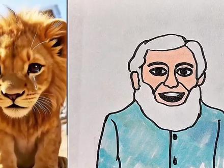 金狮子和铁狮子#简笔画 @抖音小助手 @抖音创作者中心 @抖音青少年