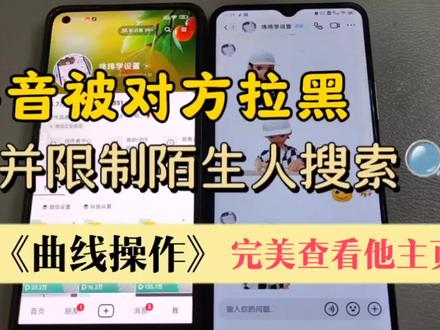 被对方拉黑了并且限制陌生人搜索 如何看到对方主页 #抖音拉黑 #隐私设置 #抖音实用小技巧