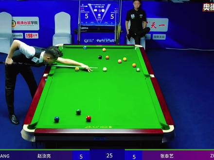 张泰艺连鞭进入赛点 赵汝亮竟然打出了逆天翻盘? #赵汝亮#张泰艺#乔氏中式台球 #乔氏中式台球大师赛 #瓜子二手车