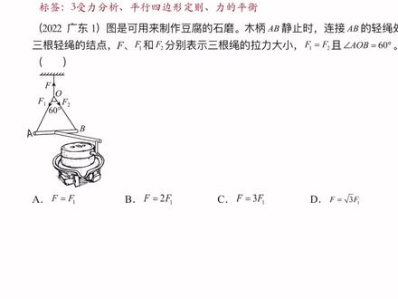 2022高考物理广东卷全卷讲解#2022高考物理 #广东卷