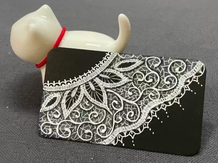 今天画个蕾丝花边#禅绕画 #日常瞎画 #手绘 #想画就画